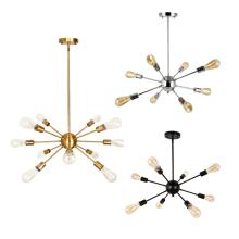 Modern Chandeliers  Brushed Brass Lights for Dining Room