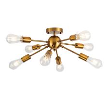 10 Lights Sputnik Chandelier Iron Industrial Style