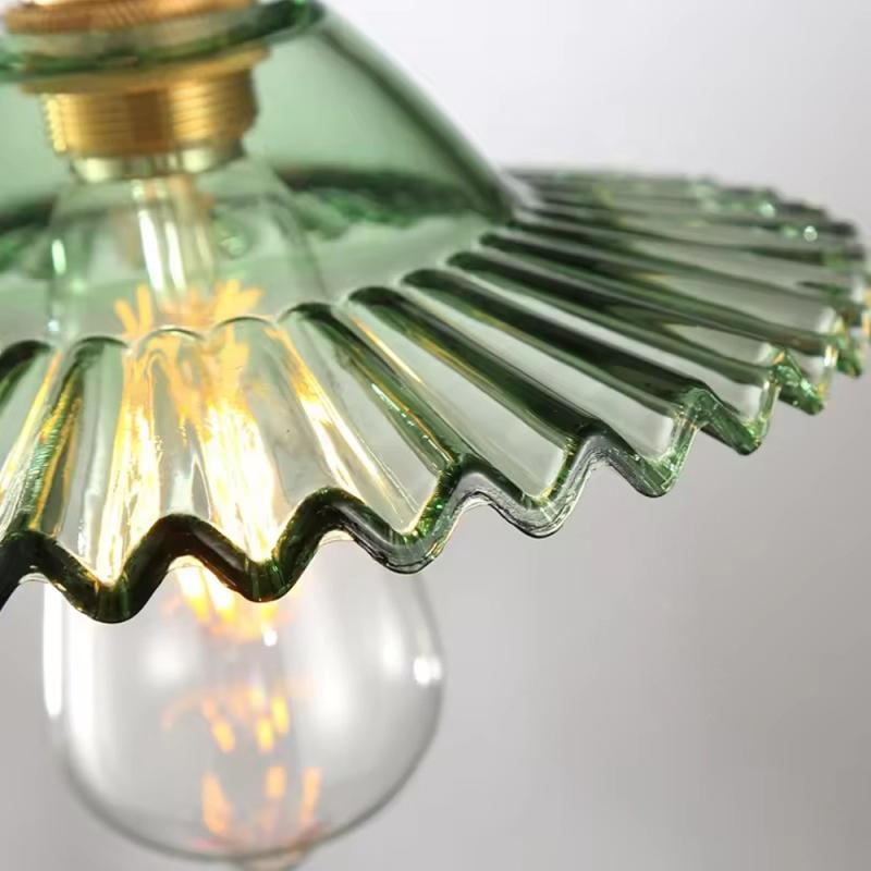 Modern Minimalist Glass Brass Lamp Holder Pendant Light