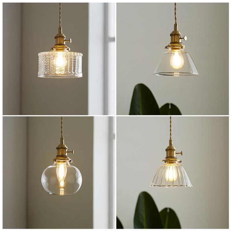 New Vintage Creative Single Head Glass Pendant Light