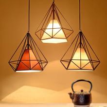 Vintage Indoor Decorative Iron Lamp Black Shade Edison Bulb Pendant Light